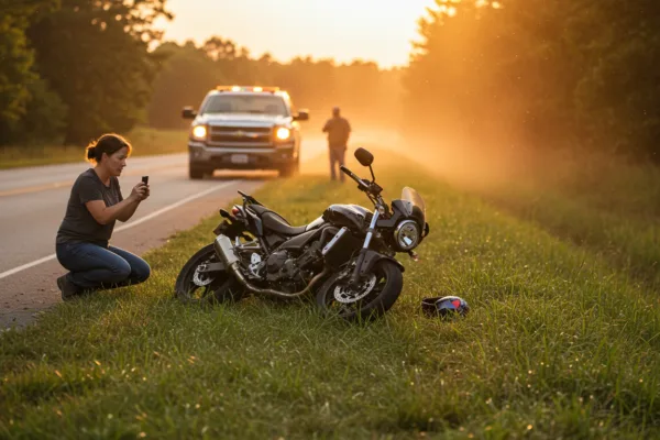 GA Motorcycle Crash: Proving Fault Without the Police