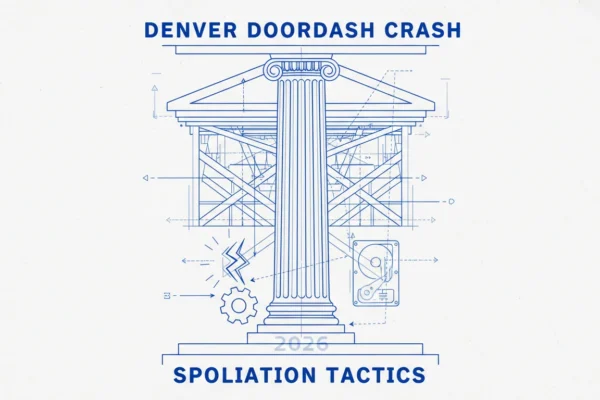 Denver DoorDash Crash: Spoliation Tactics in 2026