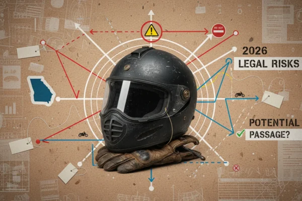 Georgia Motorcycle Lane Filtering: Legal Risks in 2026