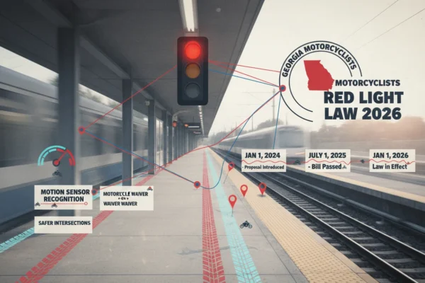 Georgia Motorcyclists: Red Light Law in 2026