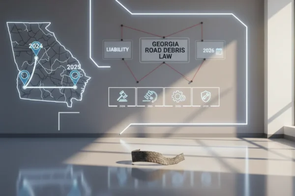 Georgia Road Debris Law: Liability in 2026