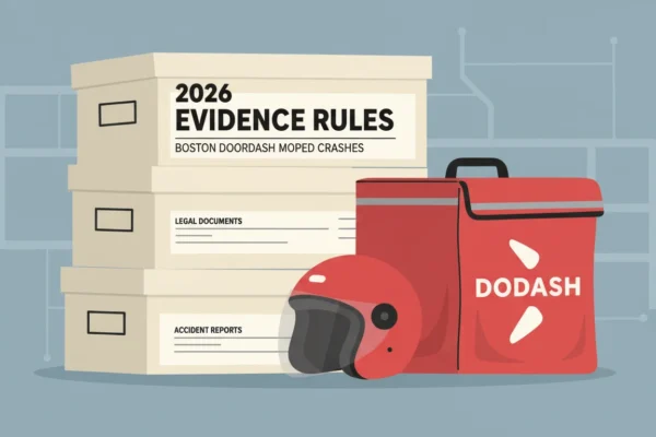 Boston DoorDash Moped Crashes: 2026 Evidence Rules