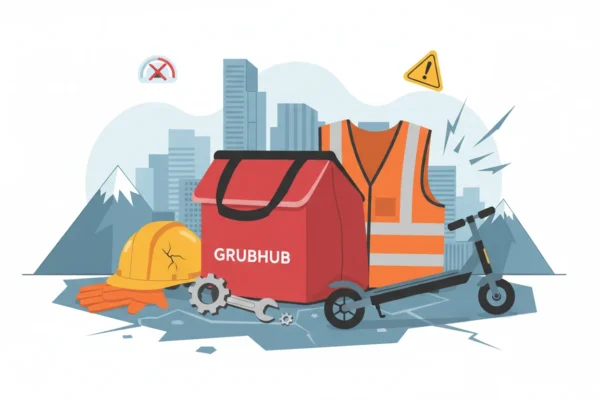 Denver Grubhub Scooter Accidents: 2026 Liability Risks