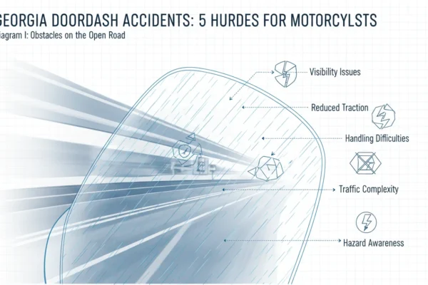 Georgia DoorDash Accidents: 5 Hurdles for Motorcyclists in