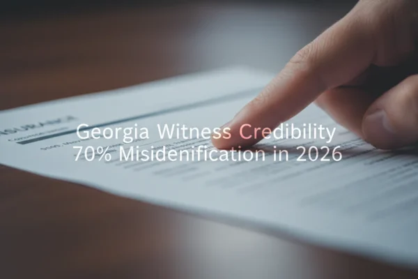 Georgia Witness Credibility: 70% Misidentification in 2026
