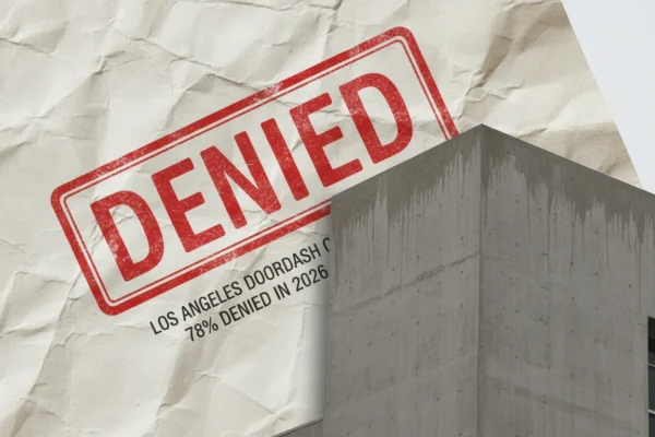 Los Angeles DoorDash Claims: 78% Denied in 2026