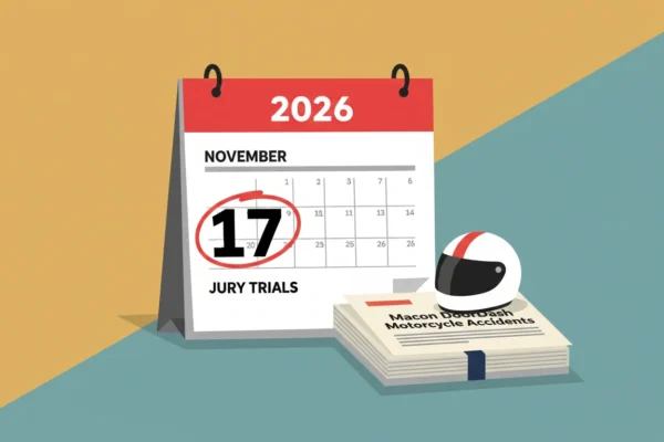 Macon DoorDash Motorcycle Accidents: 2026 Jury Trials