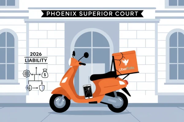 Phoenix UberEats Scooter Crashes: 2026 Liability