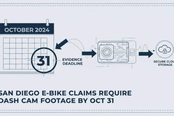 San Diego E-Bike Claims Need Dash Cams Now