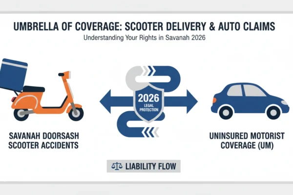 Savannah DoorDash Scooter Accidents: UM Coverage in 2026