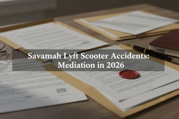 Savannah Lyft Scooter Accidents: Mediation in 2026