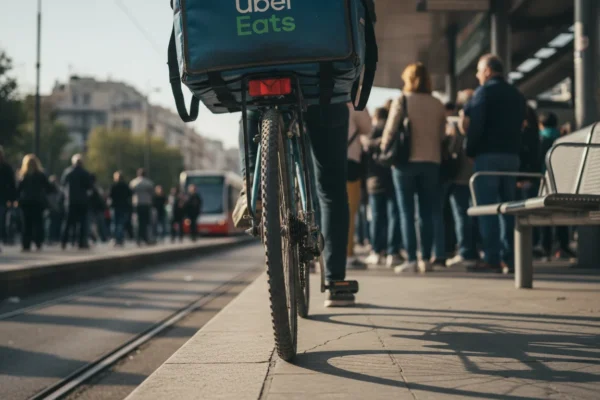 Athens UberEats Cyclists Face 25% Earning Loss in 2026