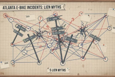 Atlanta Grubhub E-bike Accidents: 5 Lien Myths for 2026