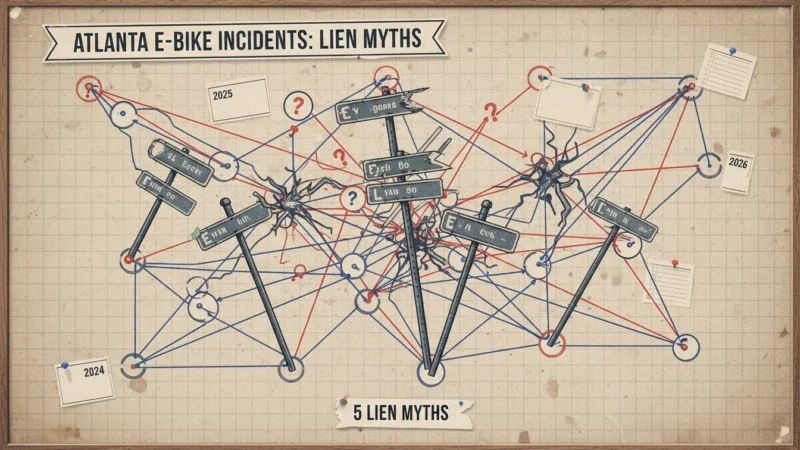 Atlanta Grubhub E-bike Accidents: 5 Lien Myths for 2026
