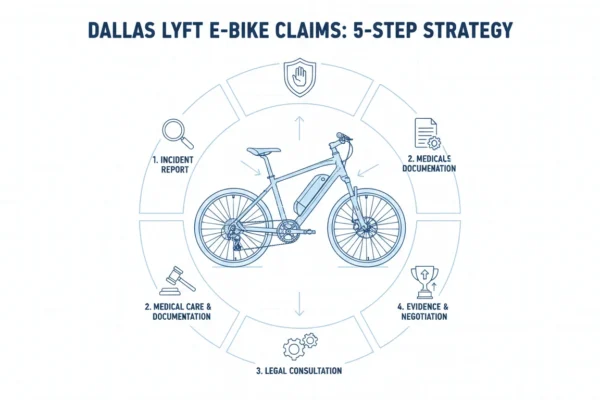 Dallas Lyft E-Bike Accidents: 5 Steps to Win Claims