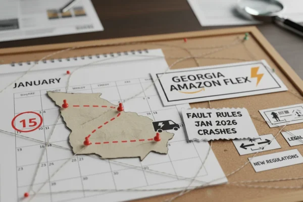 Georgia Amazon Flex Crashes: 2026 Fault Rules
