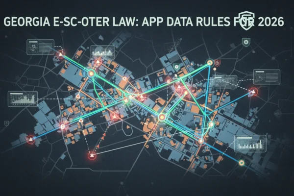 Georgia E-Scooter Law: App Data Rules for 2026