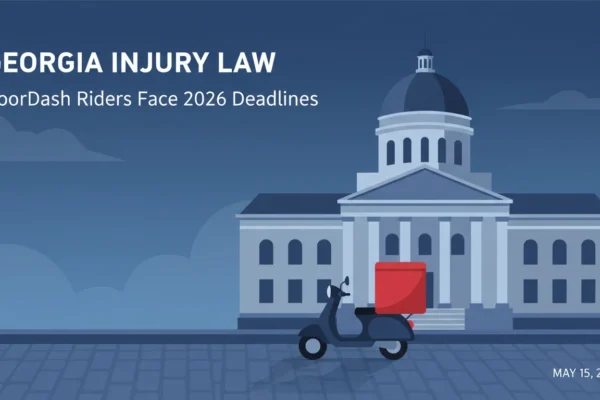 Georgia Injury Law: DoorDash Riders Face 2026 Deadlines