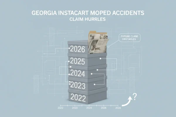 Georgia Instacart Moped Accidents: 2026 Claim Hurdles