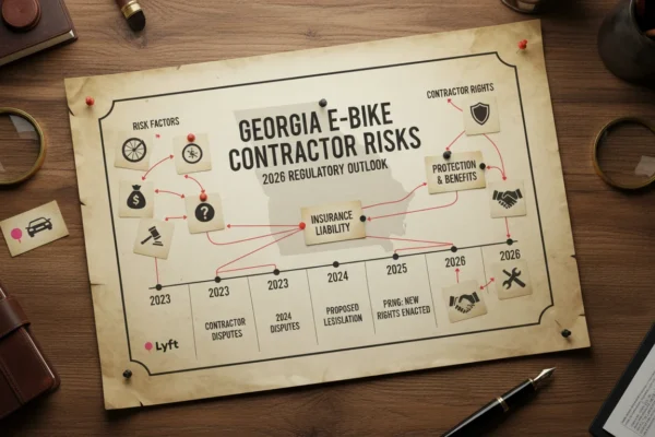 Georgia Lyft E-Bike Risks: Contractor Rights in 2026