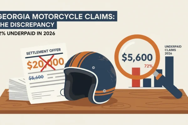 Georgia Motorcycle Claims: 72% Underpaid in 2026