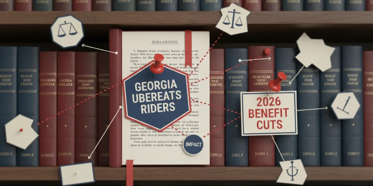 Georgia UberEats Riders Face 2026 Benefit Cuts