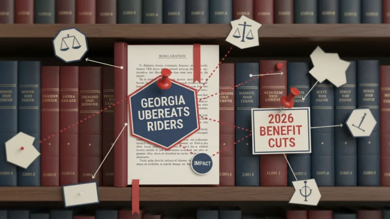 Georgia UberEats Riders Face 2026 Benefit Cuts