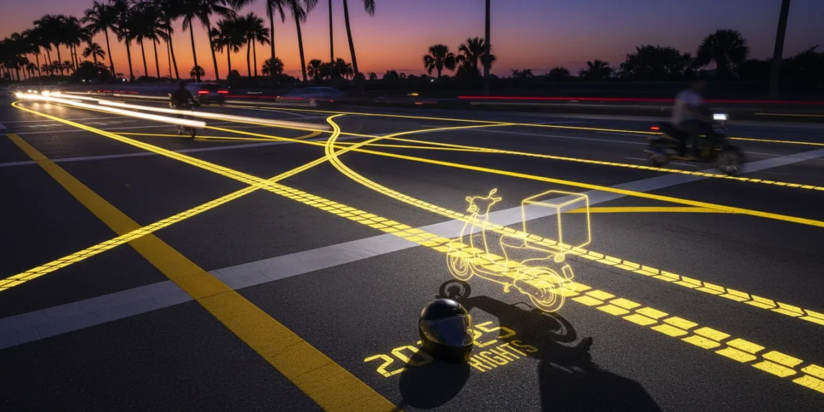 Miami Uber Eats: Scooter Crash Rights in 2025