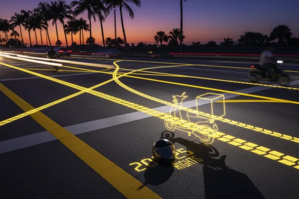 Miami Uber Eats: Scooter Crash Rights in 2025