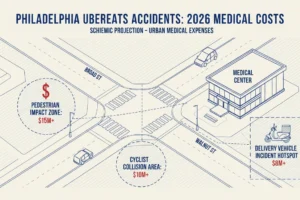 Philadelphia UberEats Accidents: 2026 Medical Costs