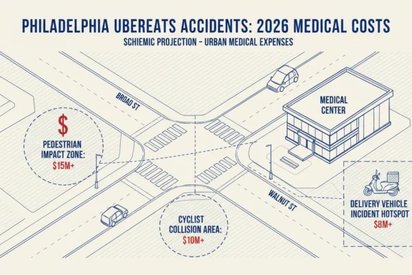 Philadelphia UberEats Accidents: 2026 Medical Costs