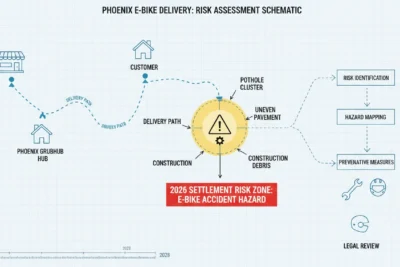 Phoenix Grubhub E-bike Accidents: 2026 Settlement Risks