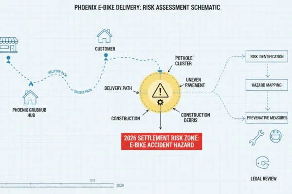 Phoenix Grubhub E-bike Accidents: 2026 Settlement Risks