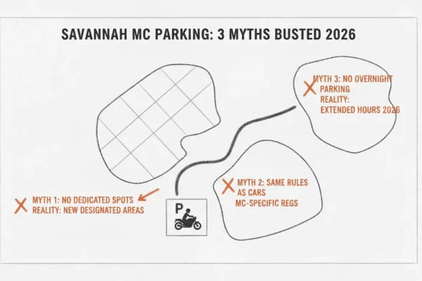 Savannah Motorcycle Parking: 3 Myths Busted for 2026